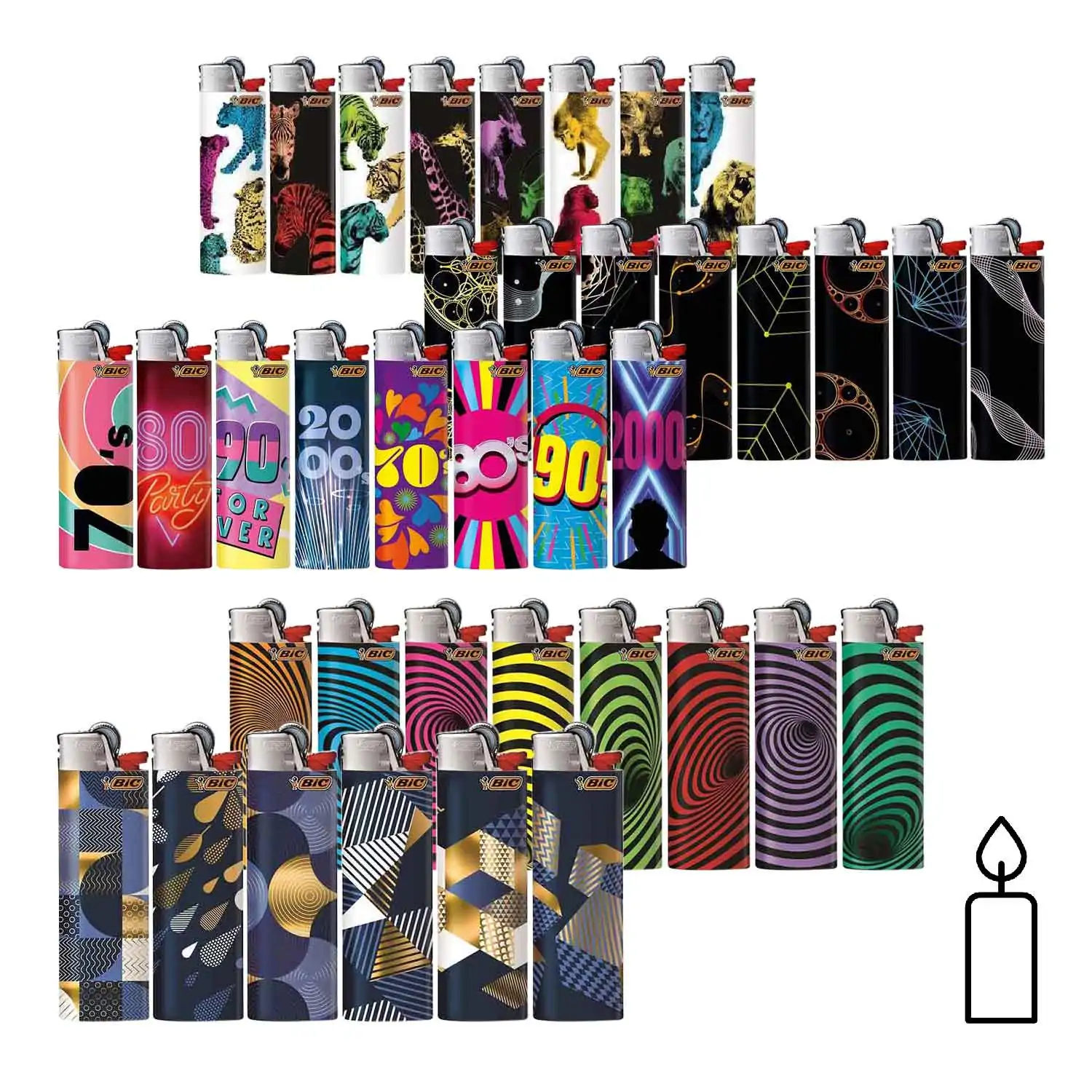 Bic maxi lighter decorated - Buy at Real Tobacco