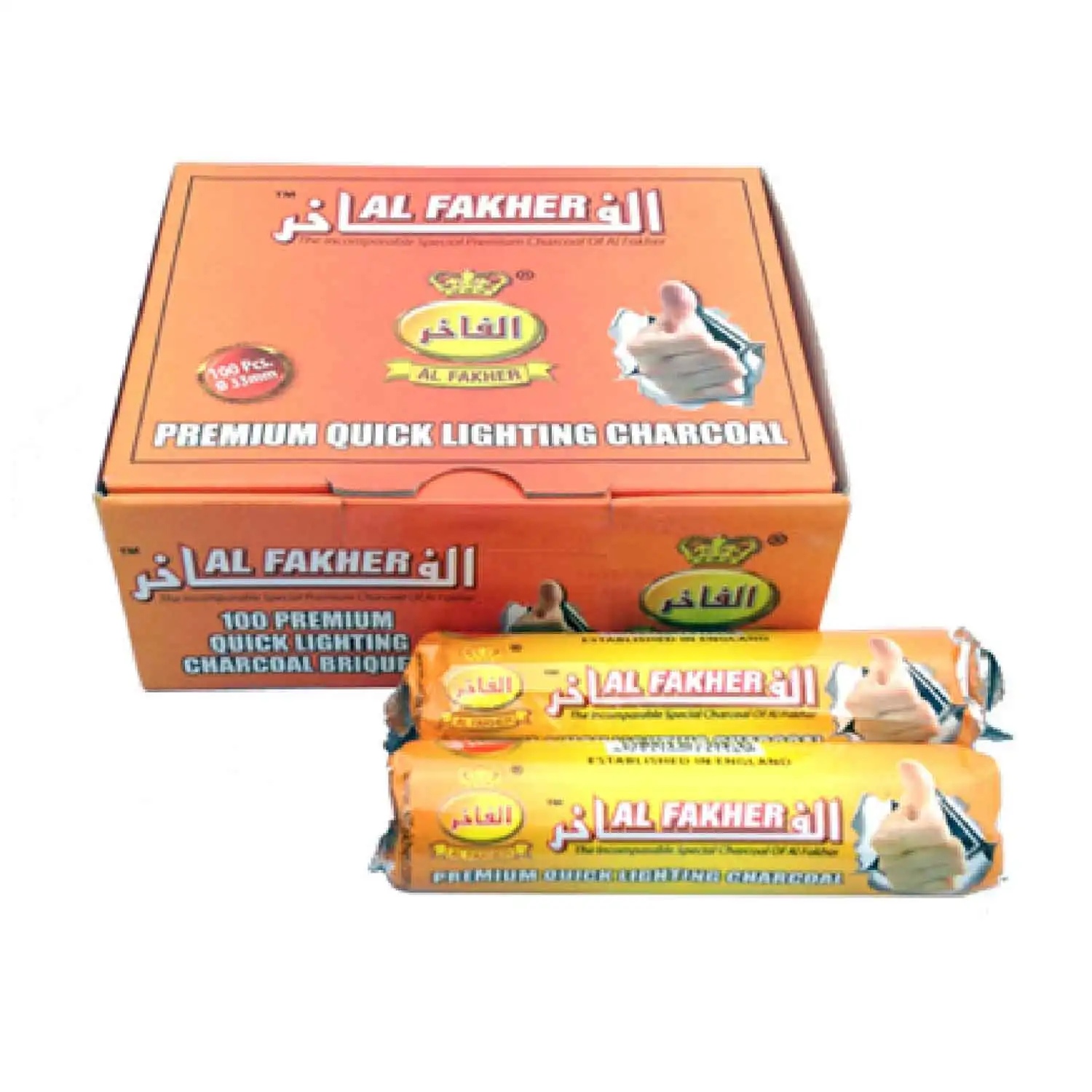 Al Fakher charcoal 33mm 10pcs - Buy at Real Tobacco