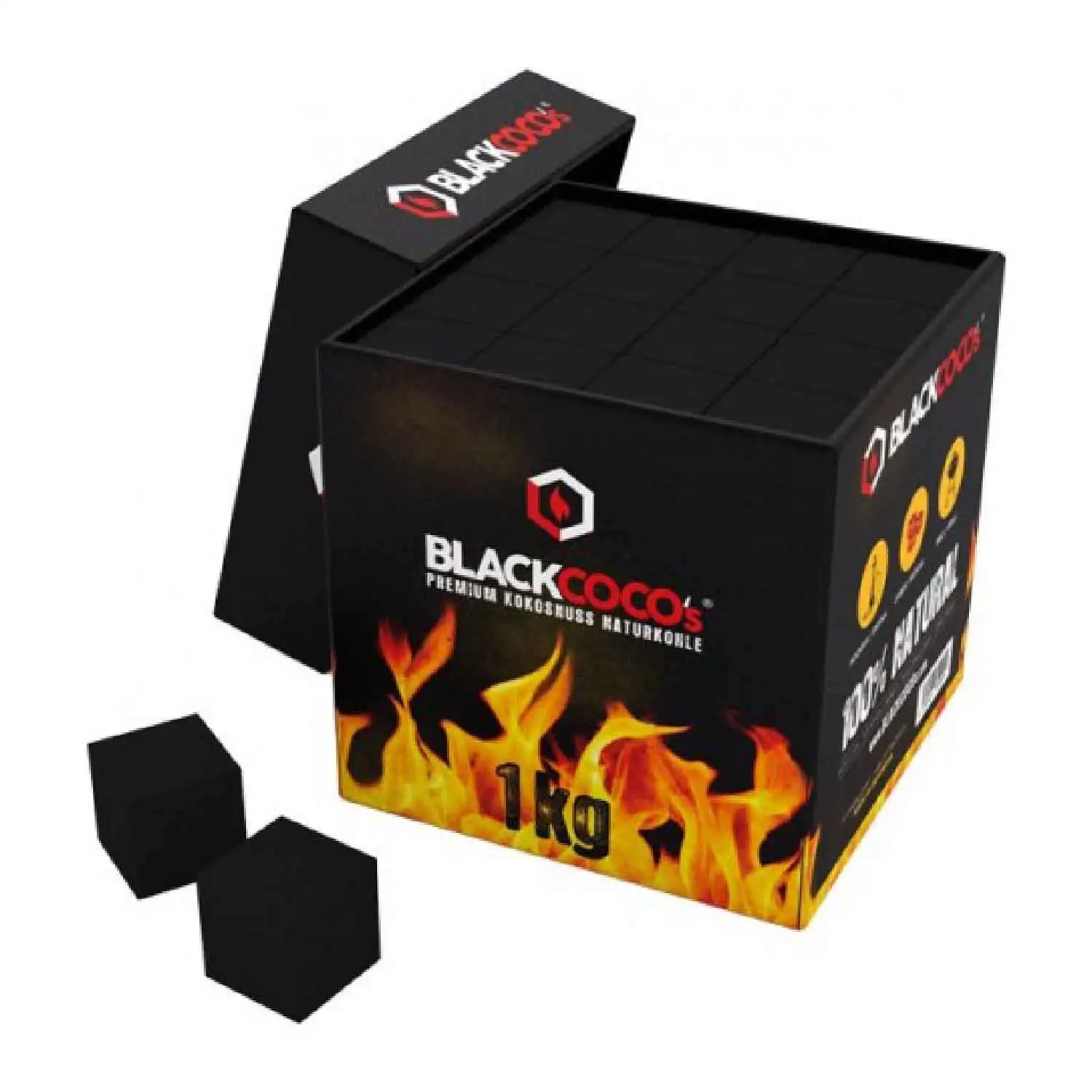 Blackcoco charcoal 1kg - Buy at Real Tobacco