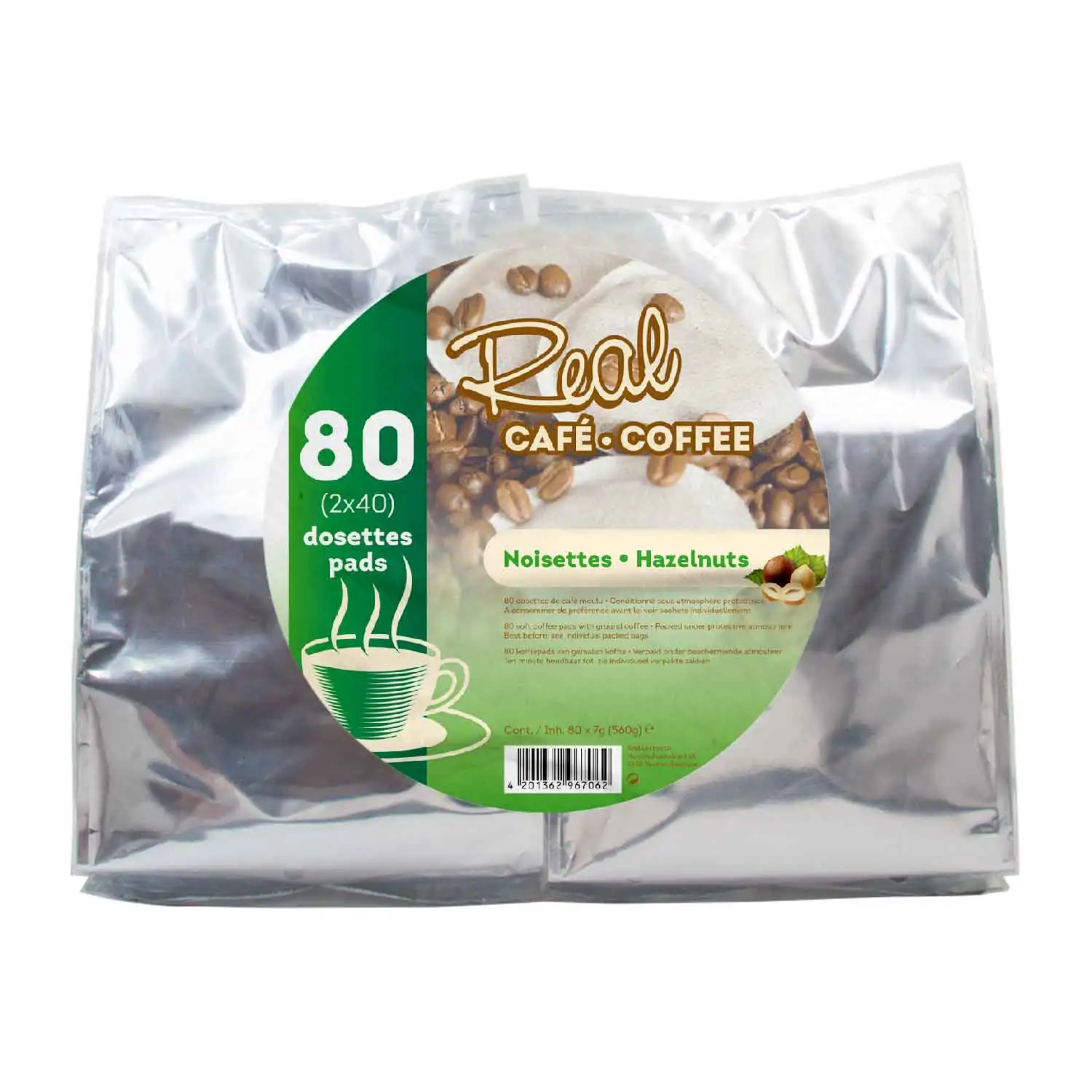 Real coffee hazelnuts 2x40 pads - Buy at Real Tobacco