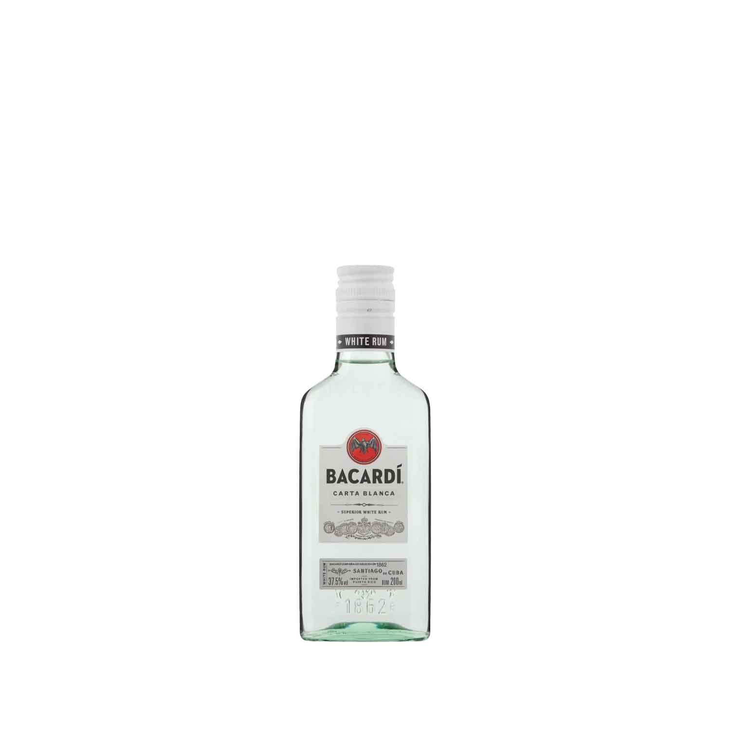 Bacardi carta blanca 20cl Alc 37,5% - Buy at Real Tobacco